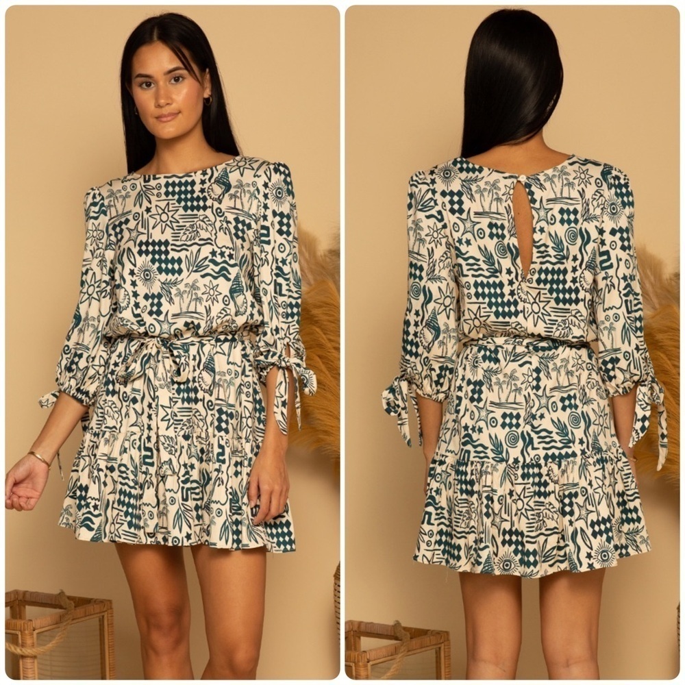 New! Shore Riviera Nautical Dress in Pacific Blues 🧿🌊 ⚓️ XS NWT!